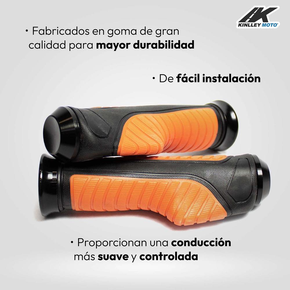 Puños De Goma Naranja Xl-241