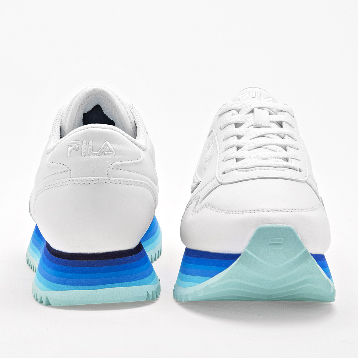 FILA Fila Orbit Stripe TENIS MUJER CASUAL CHUNKY PLATAFORMA 4 CM COLOR BLANCO