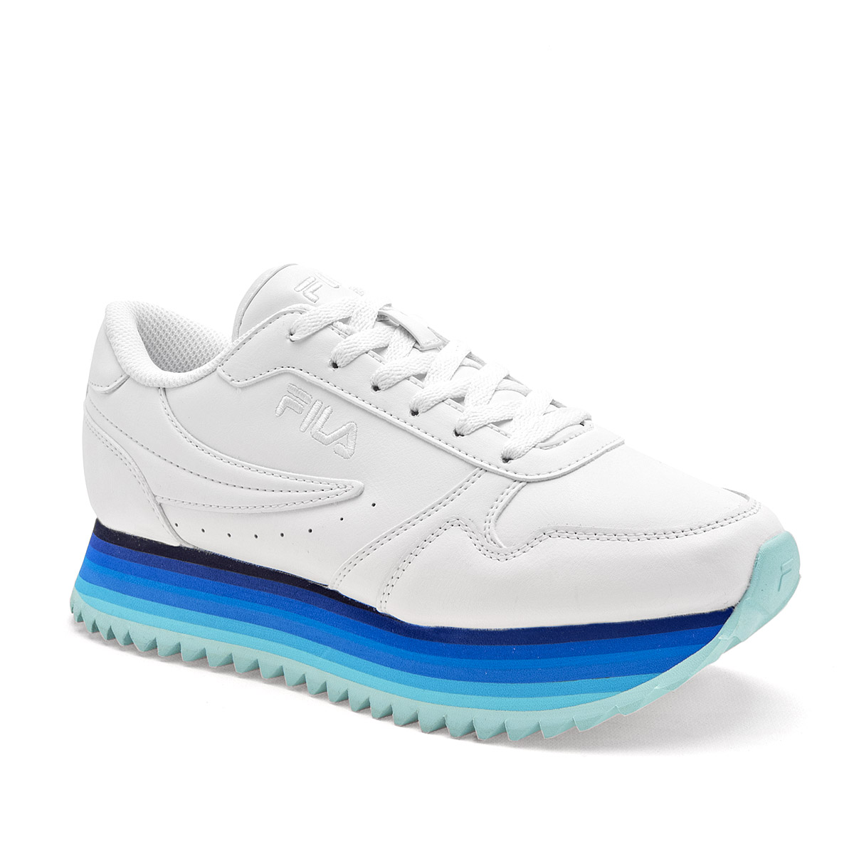 FILA Fila Orbit Stripe TENIS MUJER CASUAL CHUNKY PLATAFORMA 4 CM COLOR BLANCO