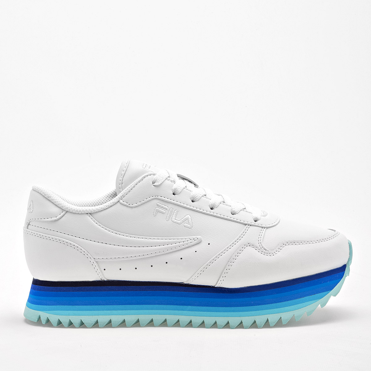 FILA Fila Orbit Stripe TENIS MUJER CASUAL CHUNKY PLATAFORMA 4 CM COLOR BLANCO
