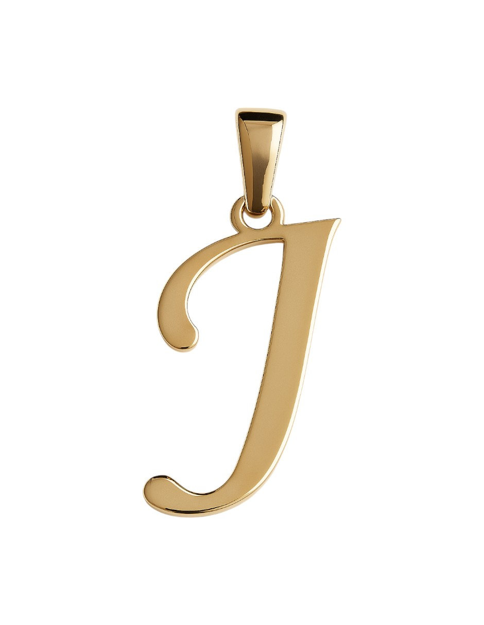 Dije Inicial Letra J Oro 14 K + Obsequio + Envio