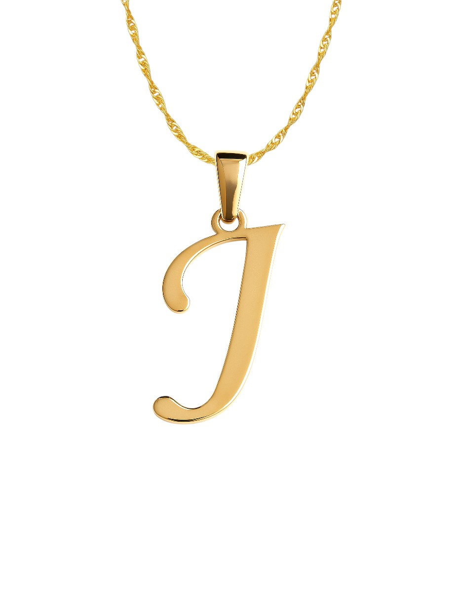 Gargantilla Inicial Letra J Oro De 14k + Obsequio