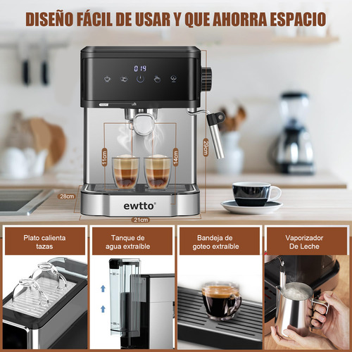 Cafetera De Espresso Electrica Portatil Profesional 20 Bares