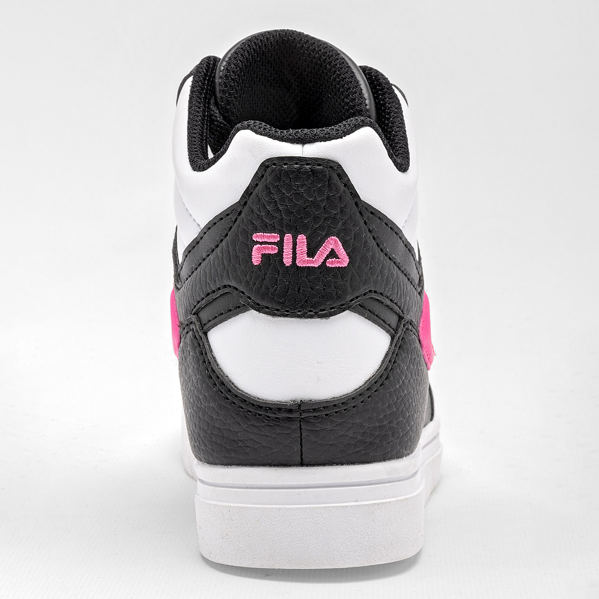 FILA Everge TENIS MUJER CASUAL DE BOTA COLOR NEGRO BLANCO ROSA