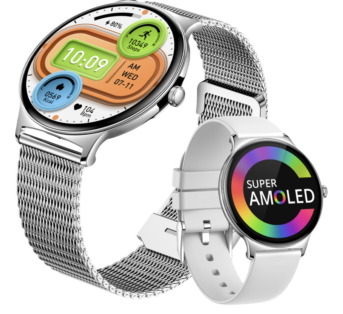 Reloj Inteligente Para Mujer Fino Y Ligero Smartwatch Amoled