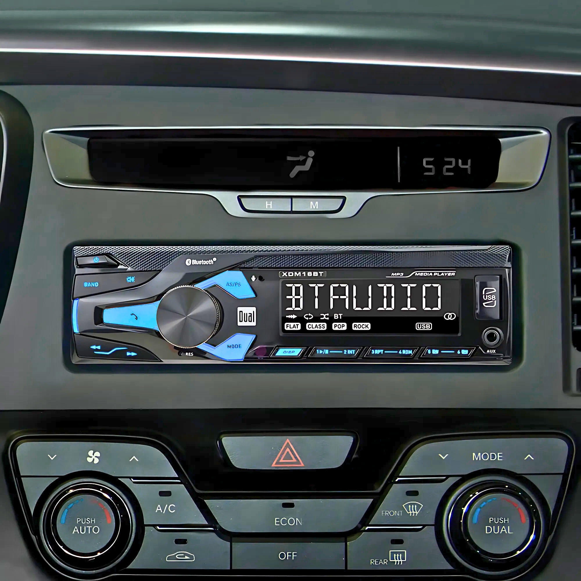 Autoestéreo Dual XDM16BT BT USB MP3 120W 2 Salidas RCA