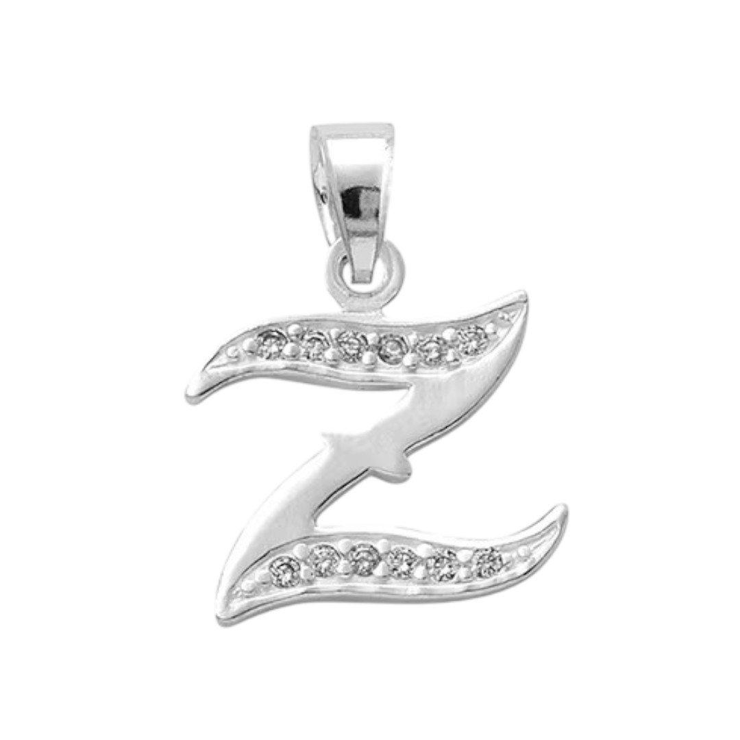 Dije Inicial Letra Z en Plata .925 + Obsequio