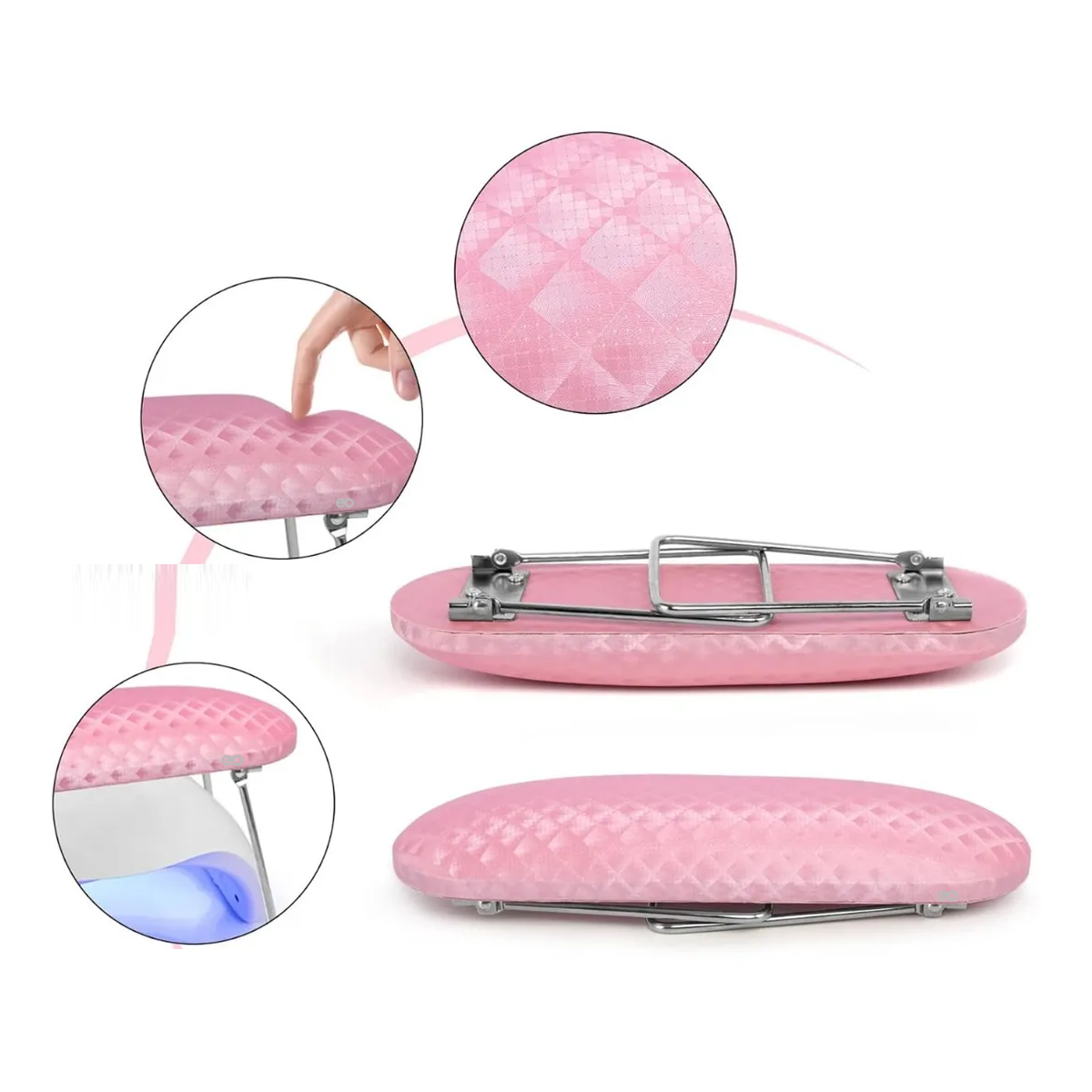 Cojín Con Reposabrazos Para Uñas, Soporte Para Manos