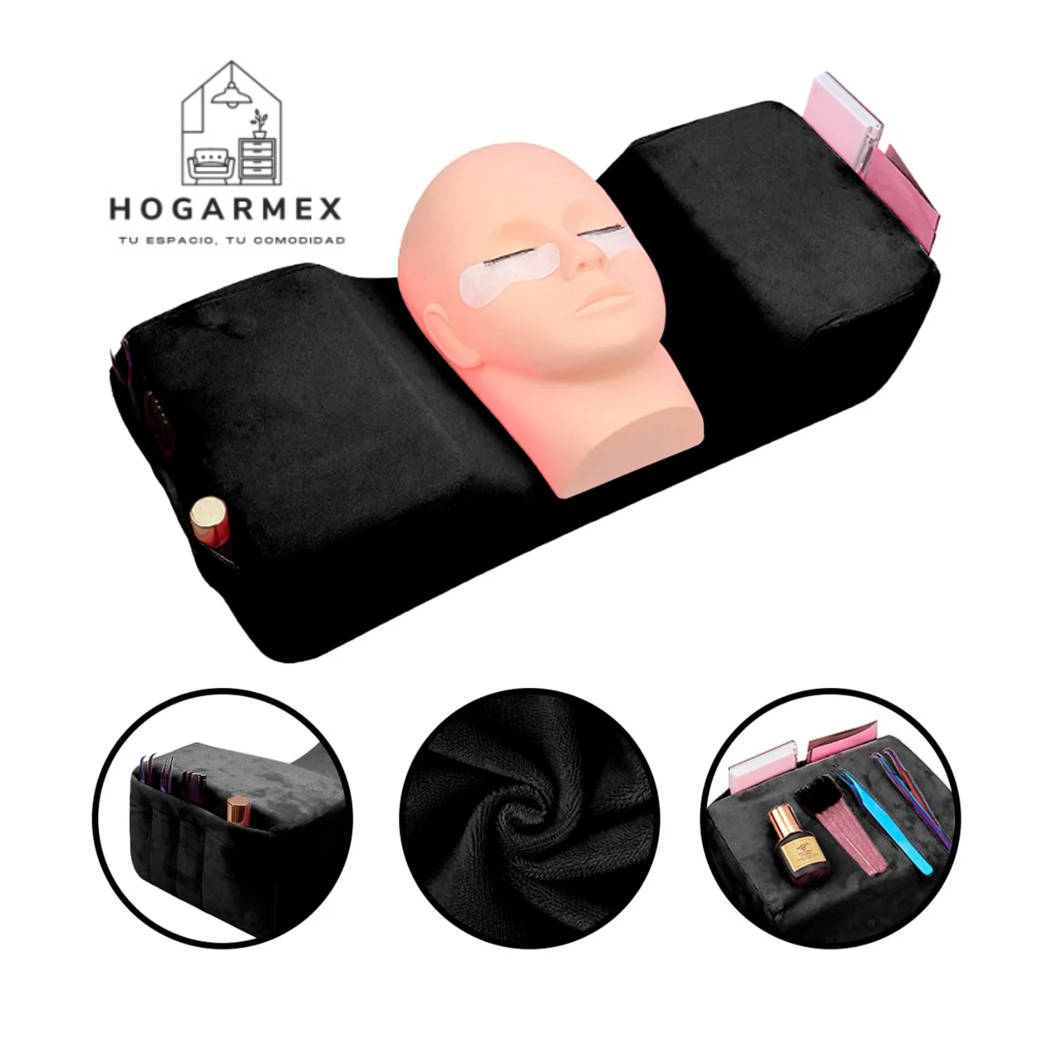 Cojín Almohada Spa Extensiones De Pestañas 1x1 Maquillaje