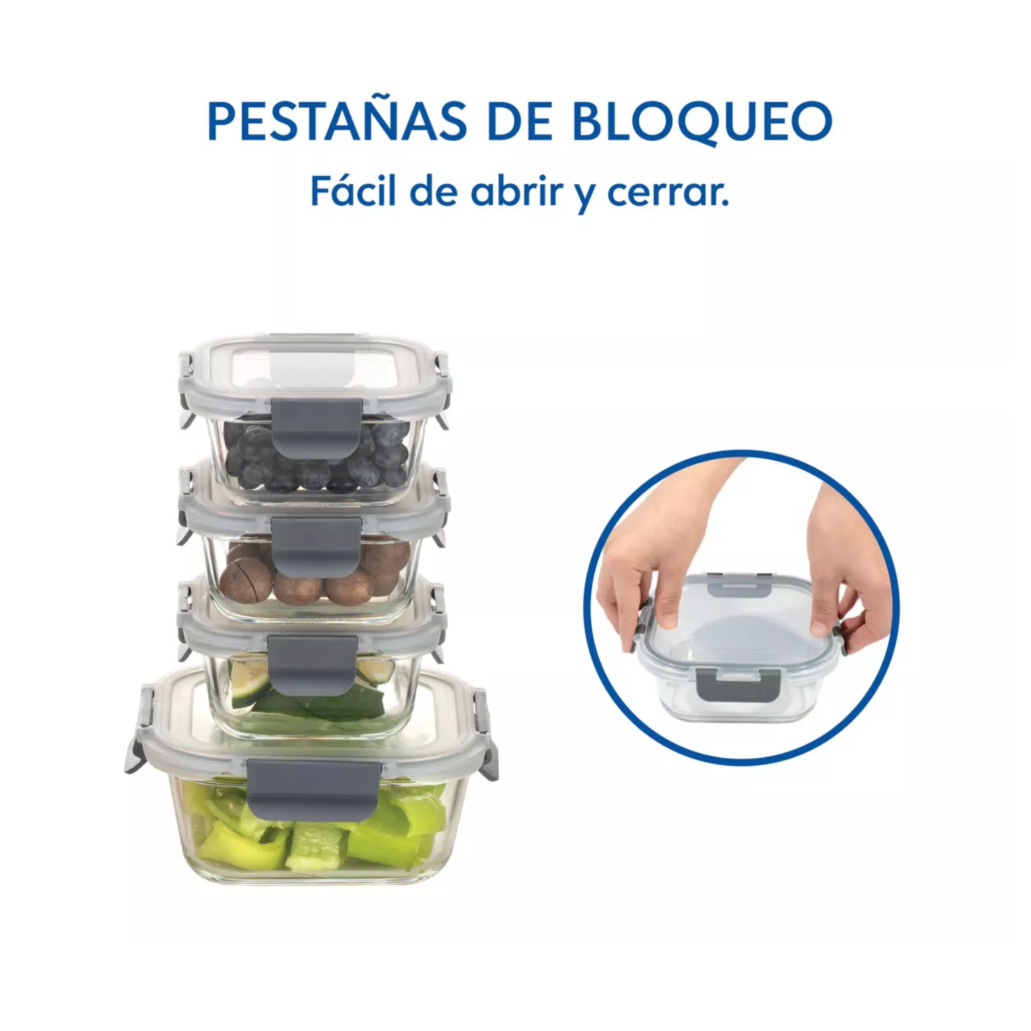 Set de 12 Contenedores de Vidrio Herméticos con Tapa – Styrka CJC02 (24 Piezas)