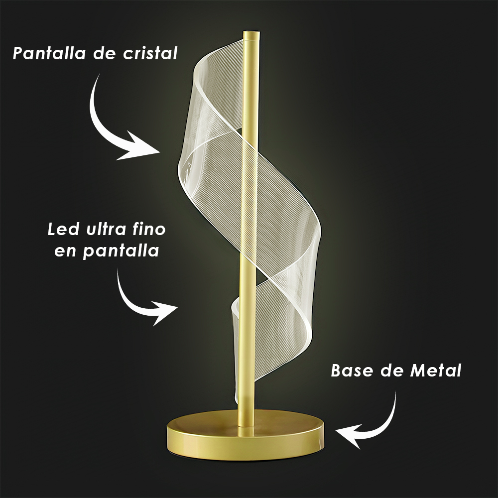 CITYLUZ LÁMPARA DE MESA DECORATIVA 10W LED INTEGRADO 48CM X 19CM INCLUYE 1 UNIDAD