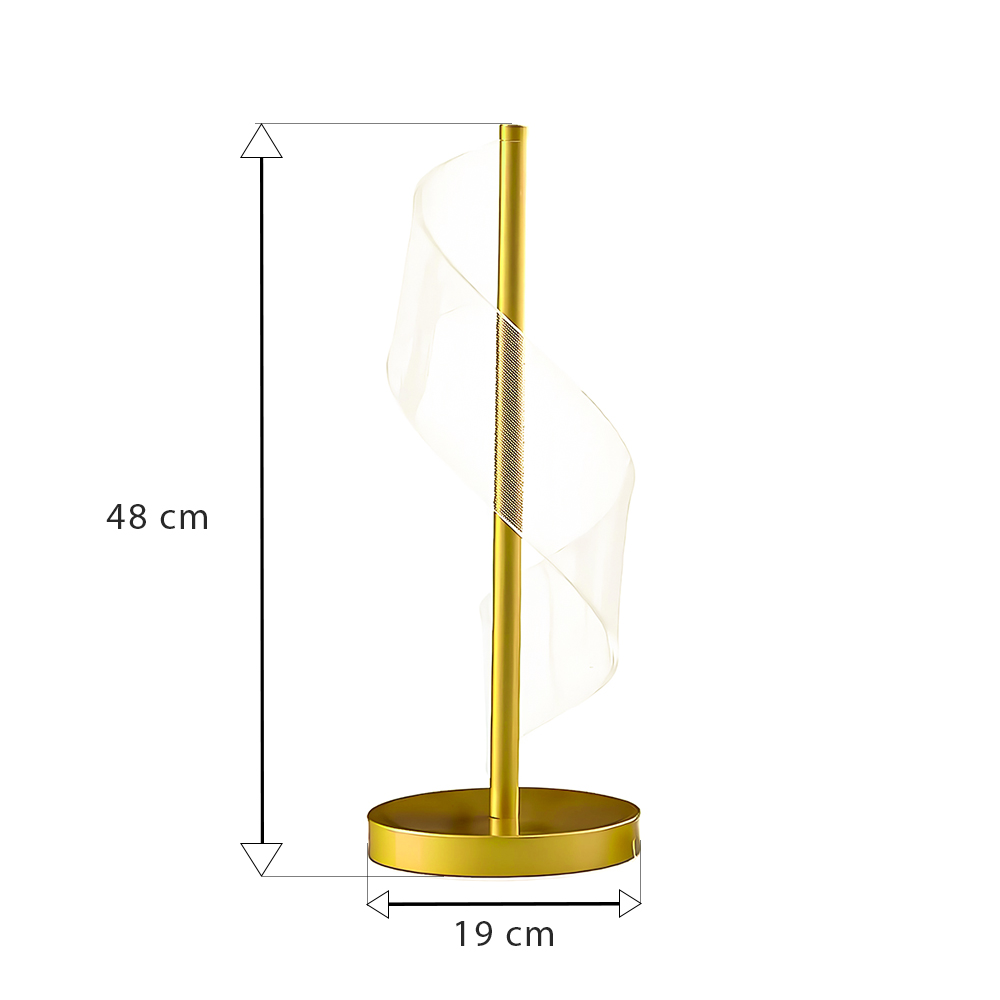 CITYLUZ LÁMPARA DE MESA DECORATIVA 10W LED INTEGRADO 48CM X 19CM INCLUYE 1 UNIDAD