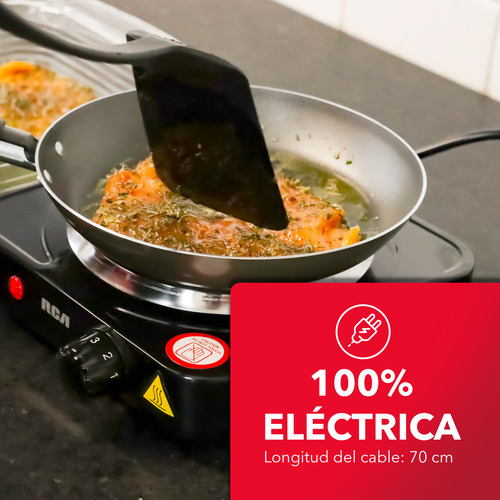 Rca Parrilla Electrica De Espiral Rc1000n Cocina Hogar Color Negro
