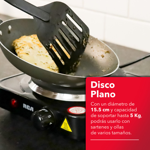 Rca Parrilla Electrica De Espiral Rc1000n Cocina Hogar Color Negro