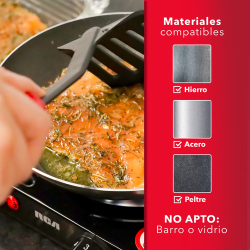 Rca Parrilla Electrica De Espiral Rc1000n Cocina Hogar Color Negro