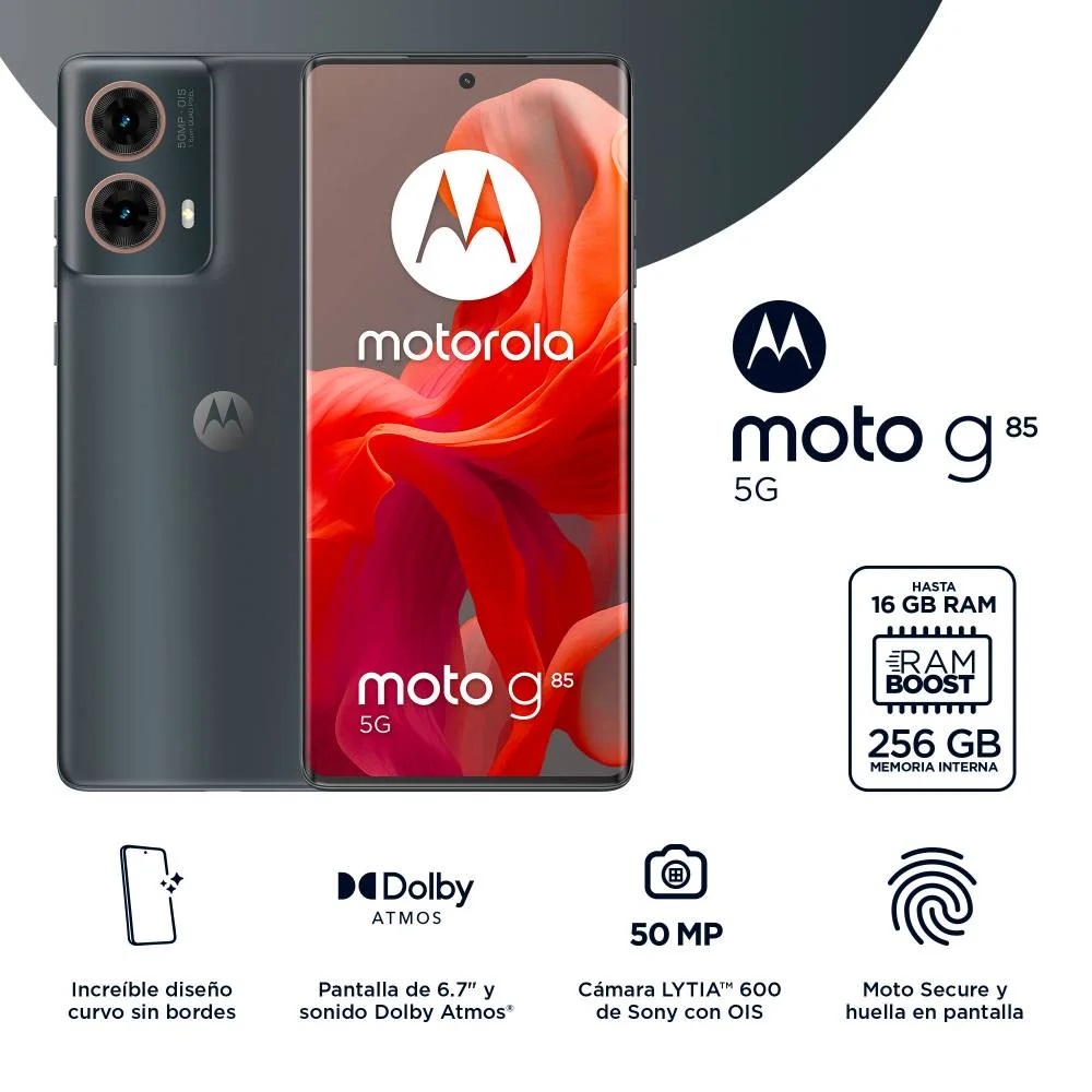 Motorola G85 5G 256Gb 12Ram Color Gris Nuevo Libre