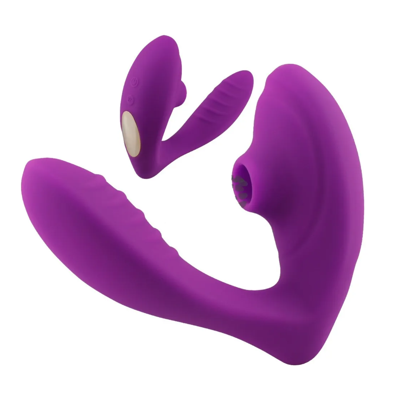 Vibrador C/succionador De Clítoris Y Estimulador De Punto G