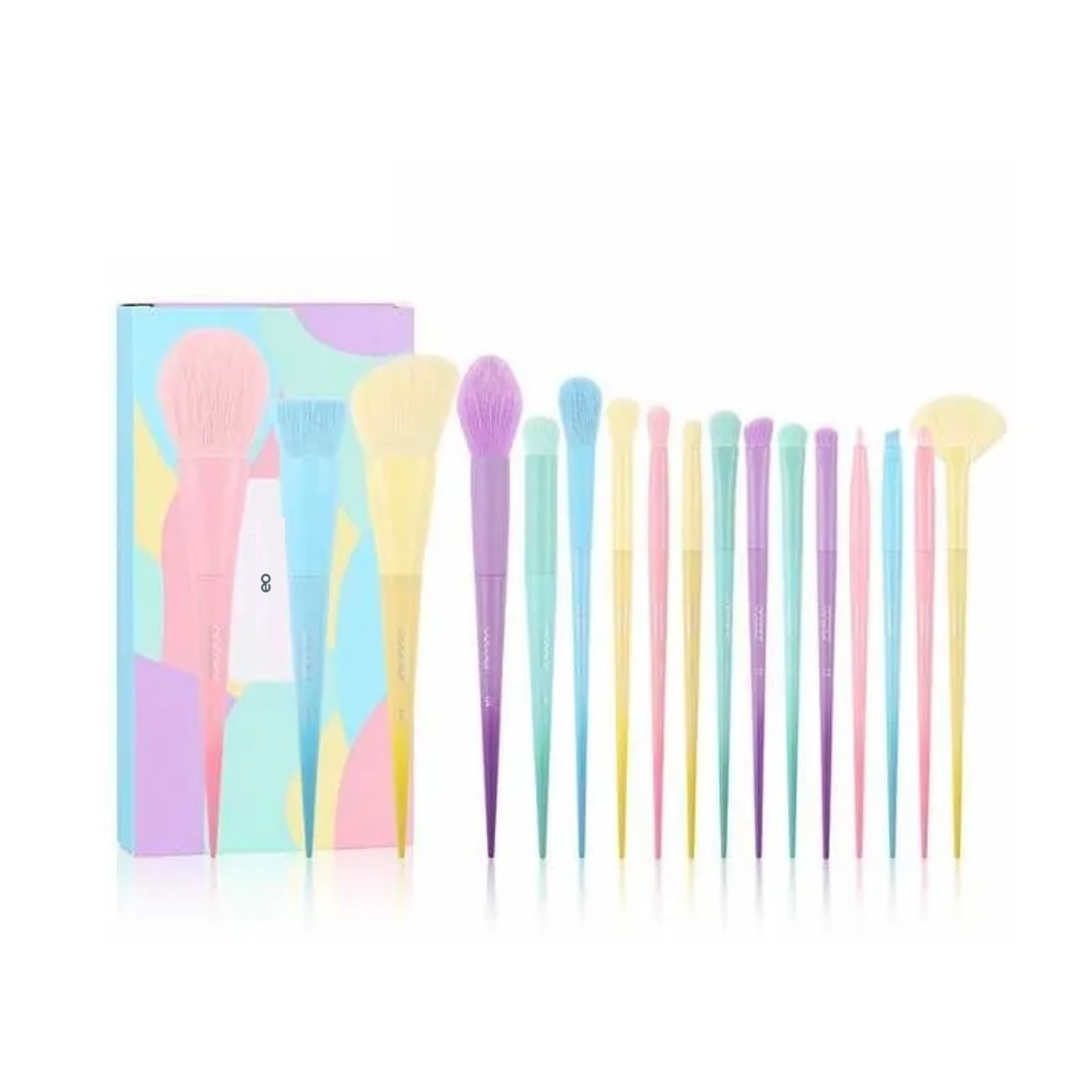 Juego de 17 brochas de maquillaje brochas sintéticas