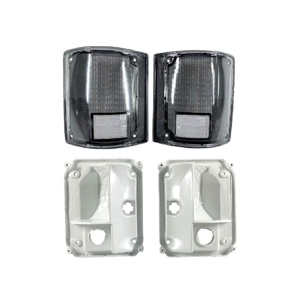 Calaveras ahumadas compatibles Chevrolet C10 Cheyenne 81–91