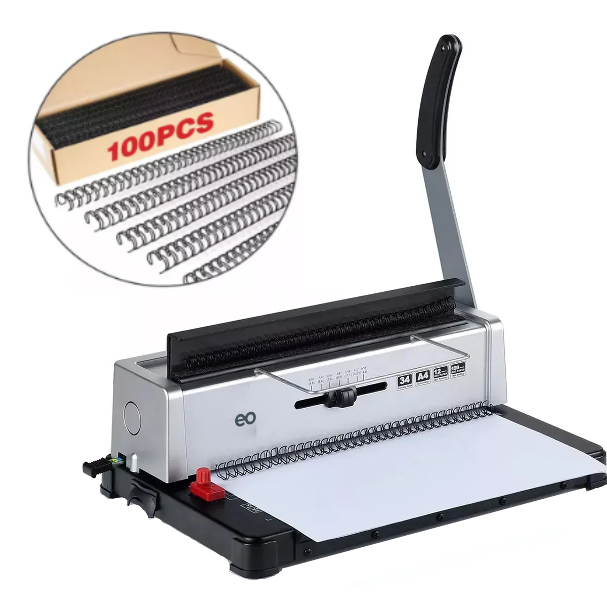 Encuadernadora Espiral 34 Hoyos A4 