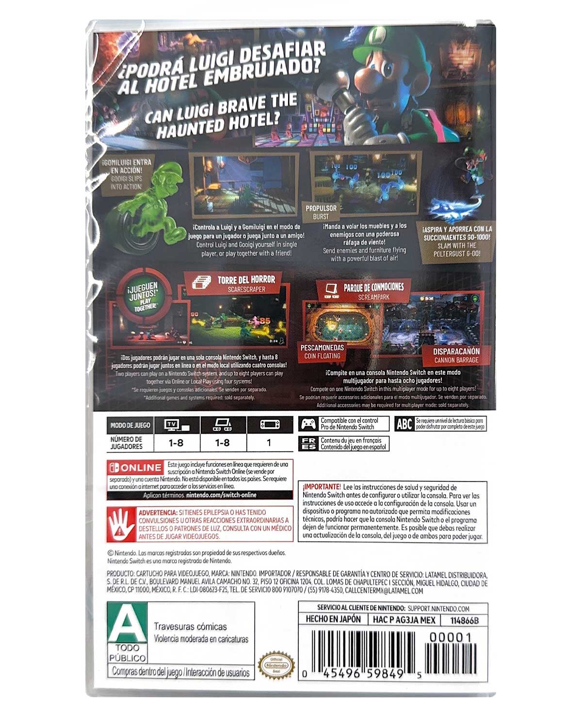 Luigis Mansión 3  Juego Físico para Nintendo Switch