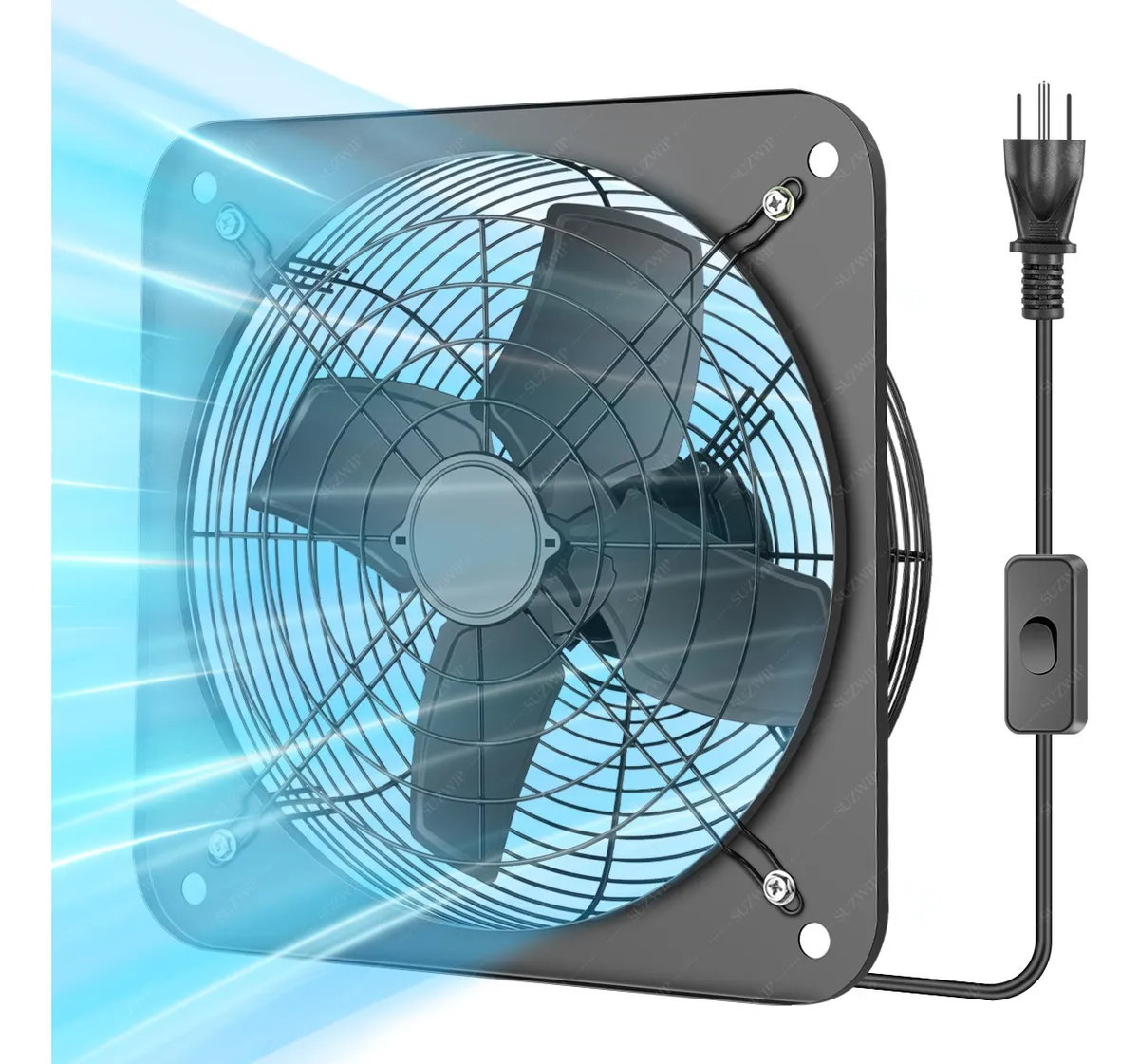 12'' Extractor De Aire Industrial 120w 4000m3/h 3272rpm 110v