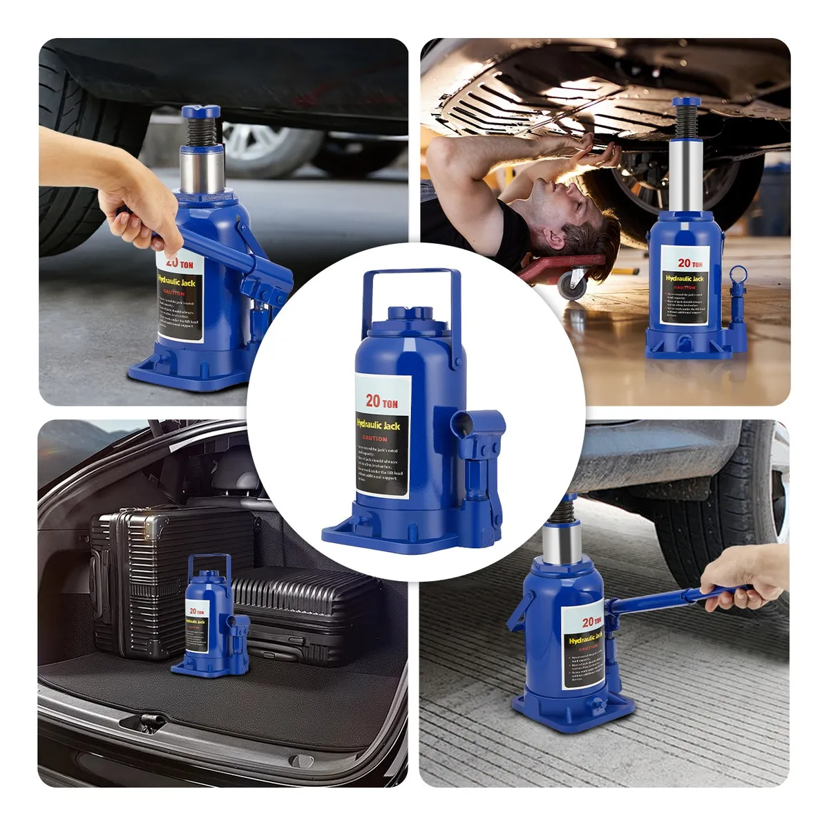 Gato Hidraulico Tipo Botella 20 Toneladas Para Carro 445mm