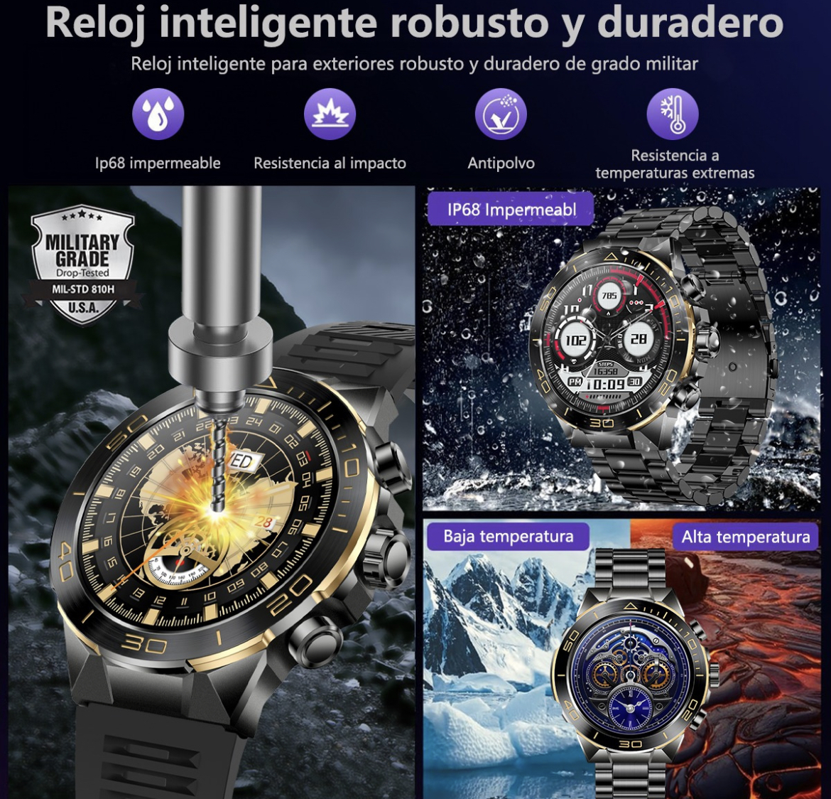 Reloj Inteligente Hombre Amoled Smartwatch Llamada Bluetooth