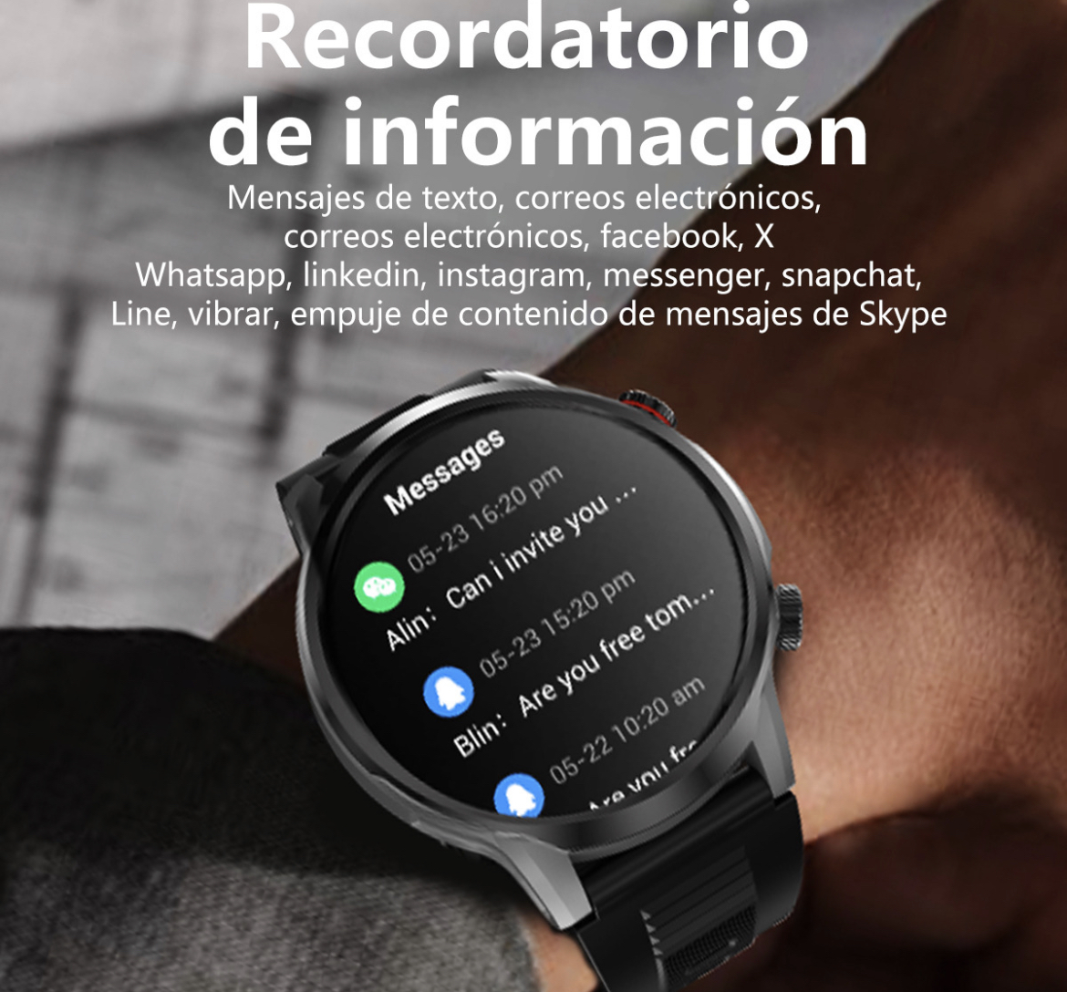 Smartwatch 1.95'' Lcd Súper Grande Reloj Inteligente Llamada