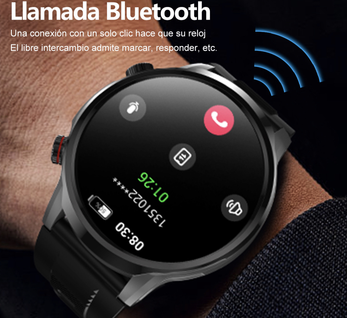 Smartwatch 1.95'' Lcd Súper Grande Reloj Inteligente Llamada