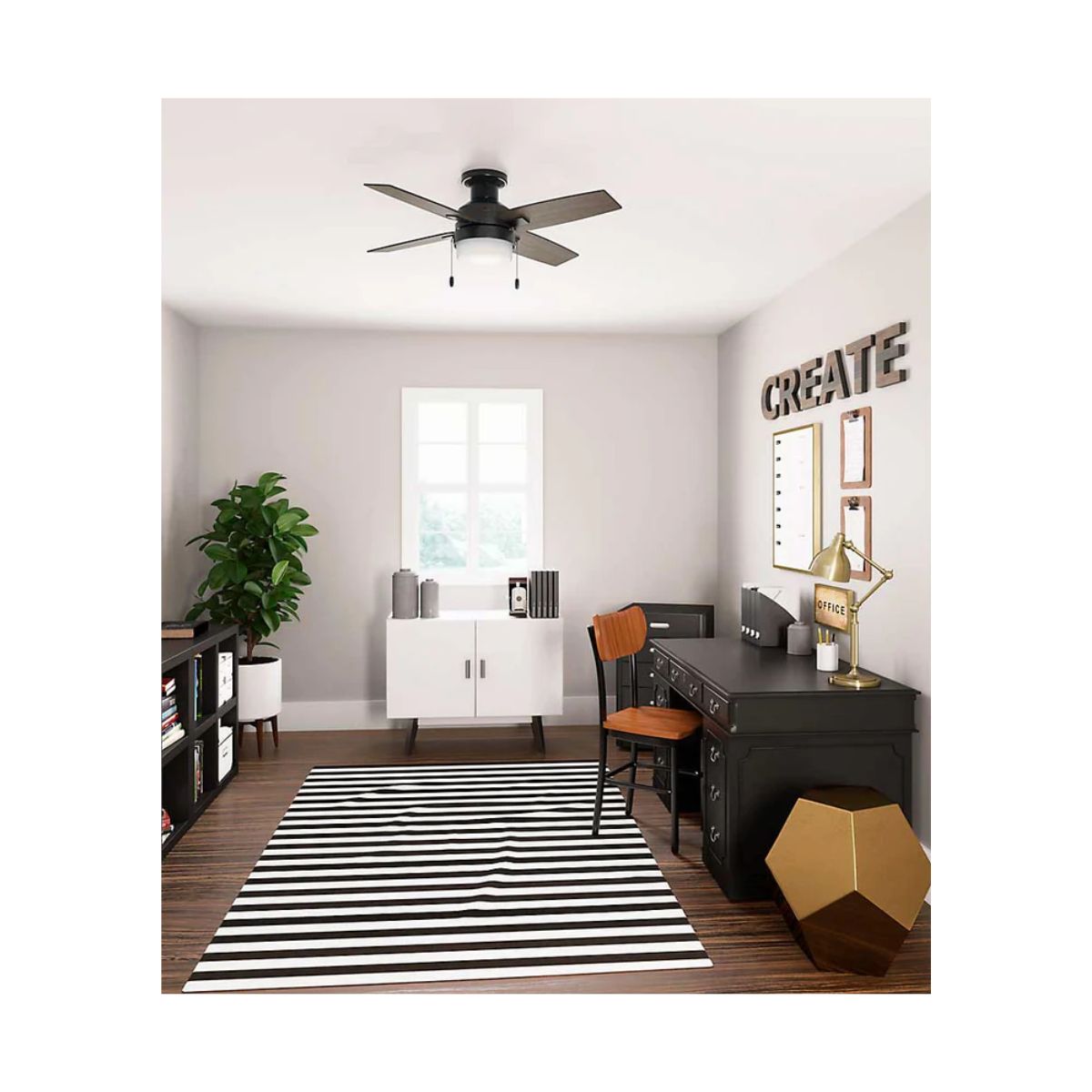 Ventilador De Techo Port Haven LP Con luz LED 44" HUNTER  50178​