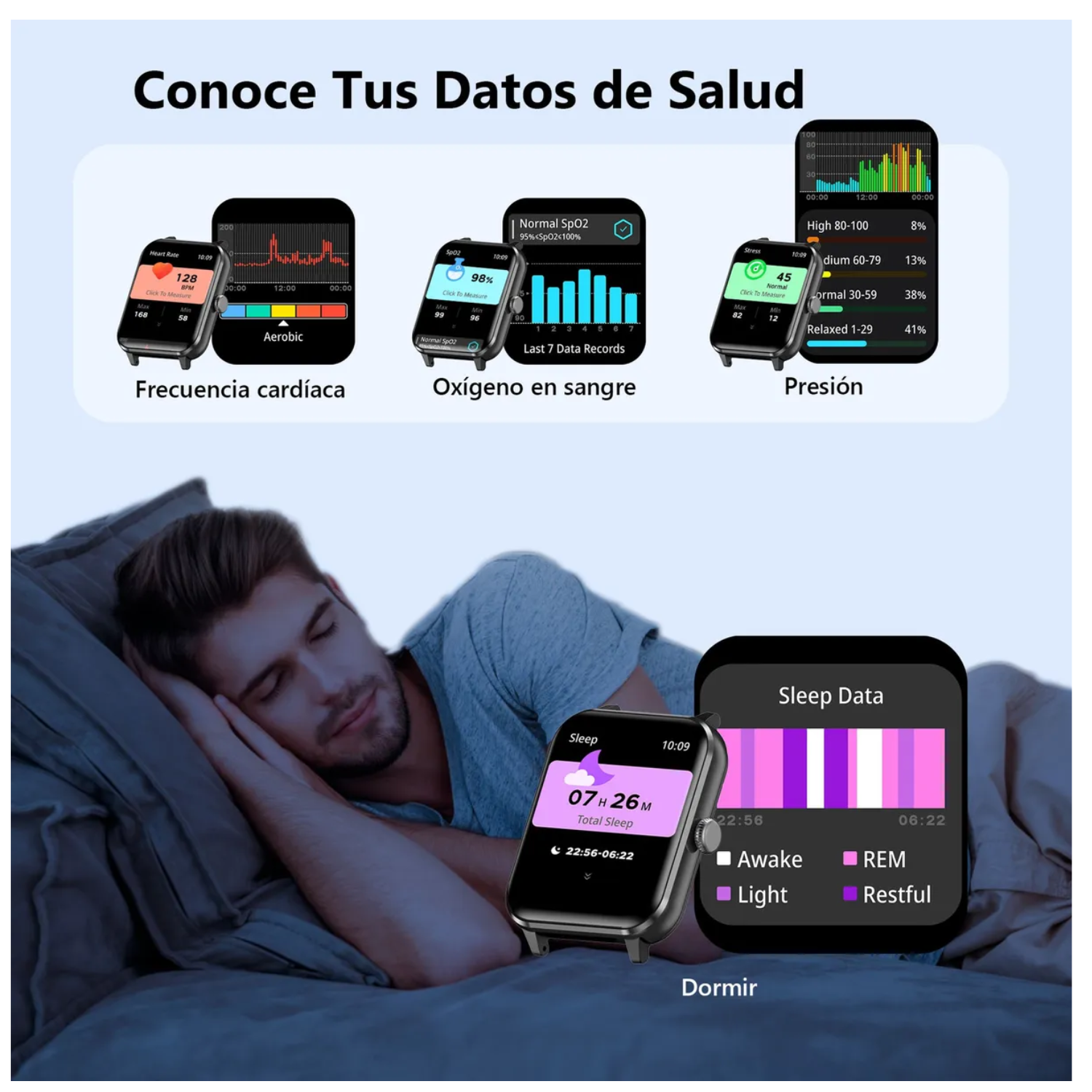 Smartwatch Reloj Inteligente Llamada Deportivo Asistente Voz