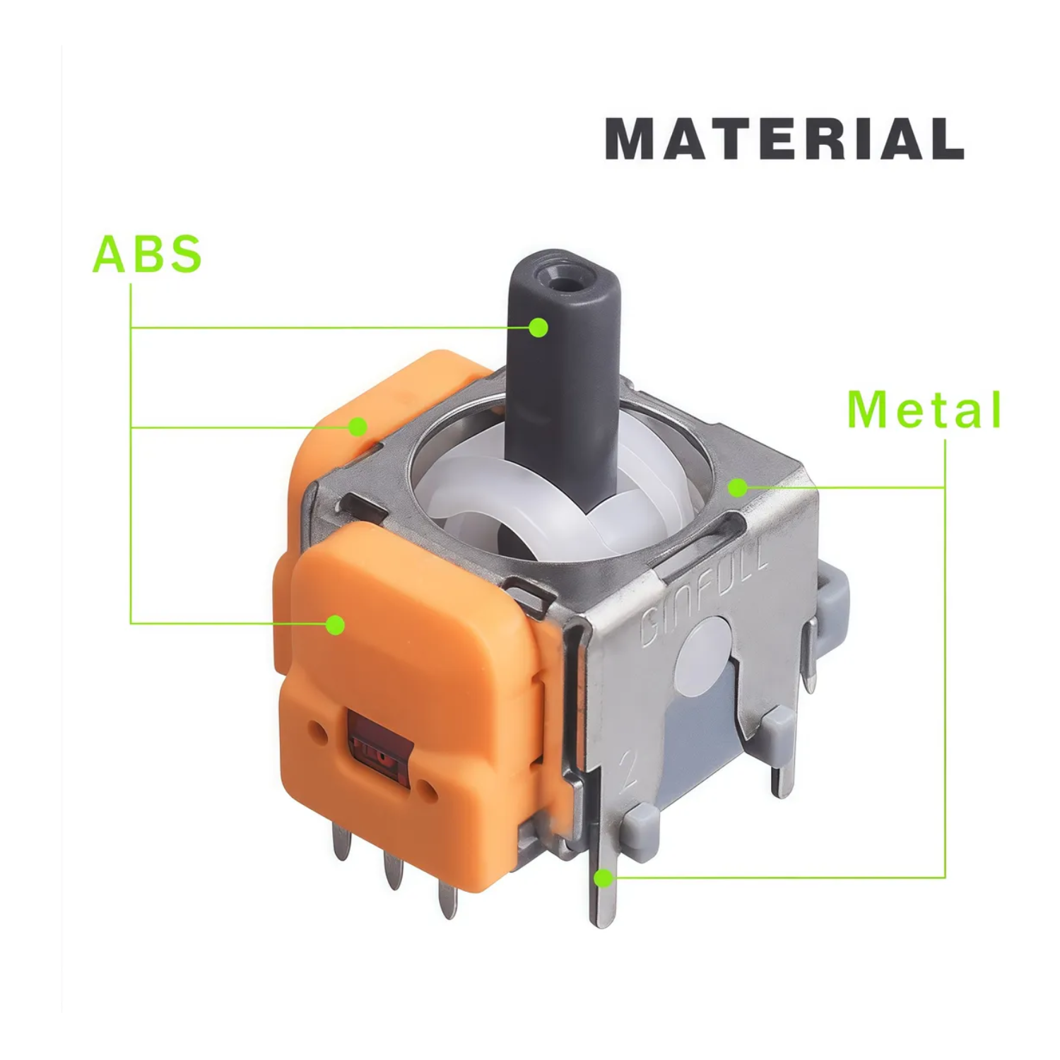 10 Joystick Potenciómetro Efecto Hall Magnético Para Ps5