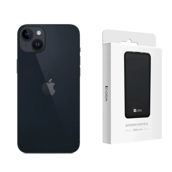 Apple iPhone 14 Negro 128GB Nuevo sellado más Batería Hora 20 000mAh 