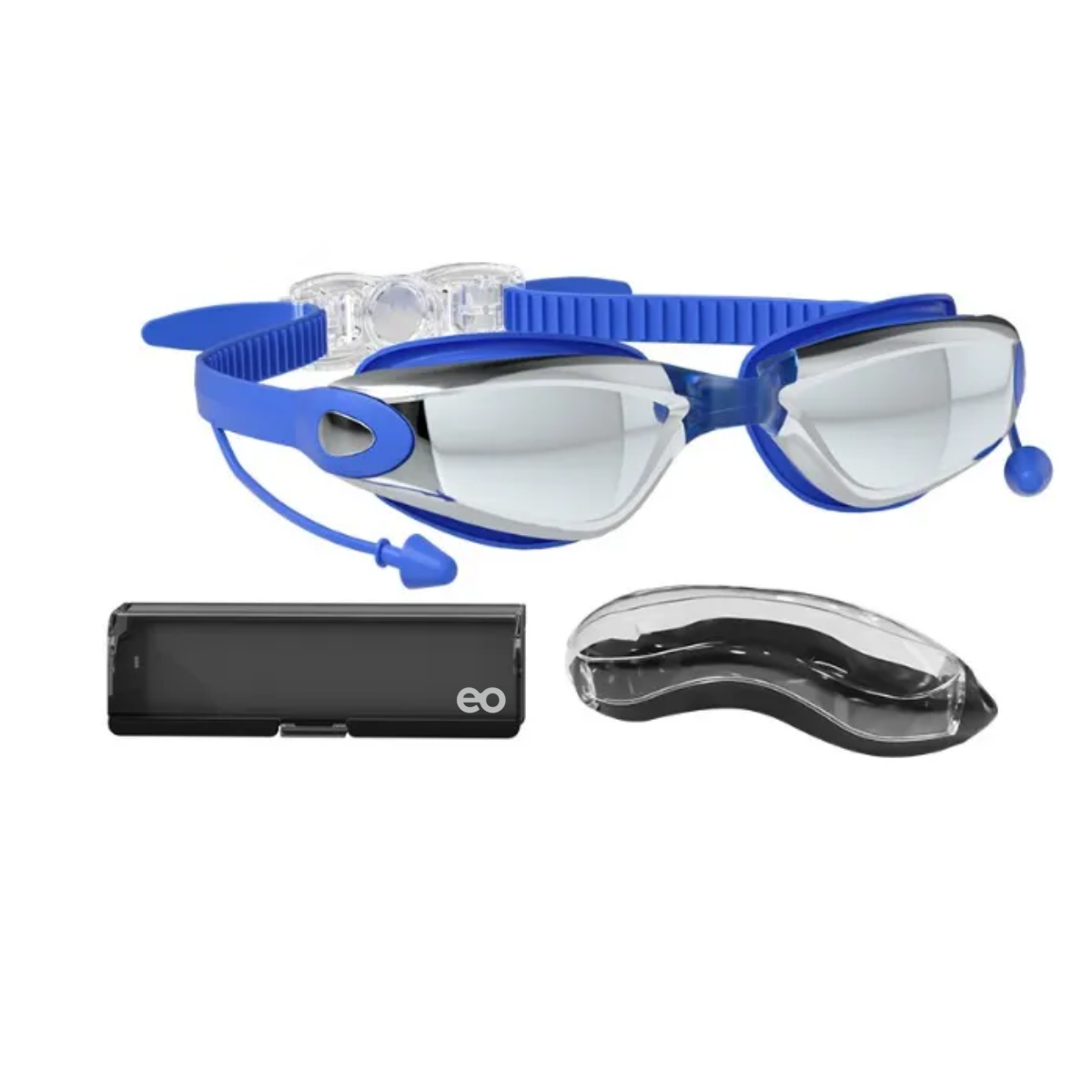 Gafas De Natación Sin Fugas Protección Uv Antiempaño Gogles Azul