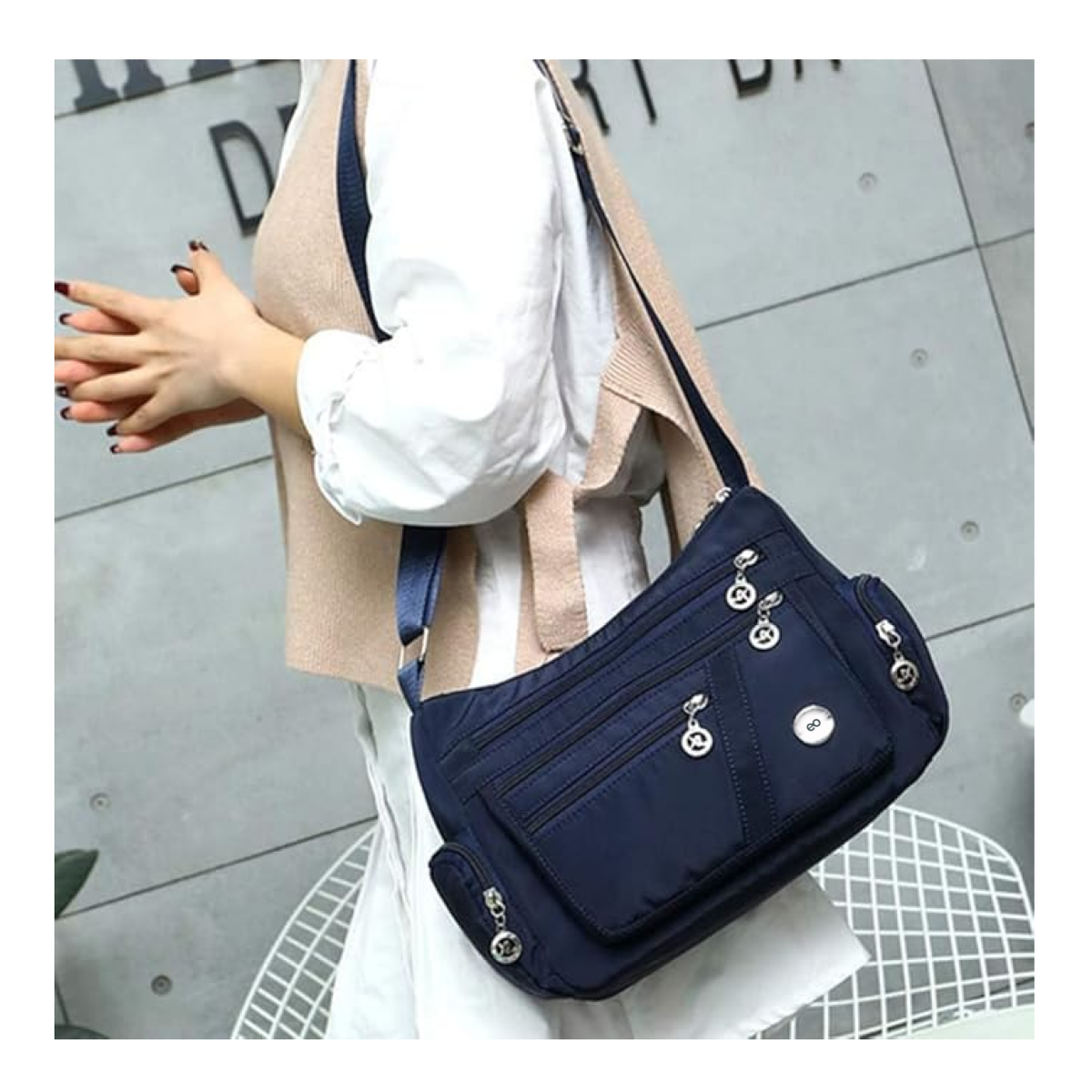 Bolso Bandolera De Mujer Azul