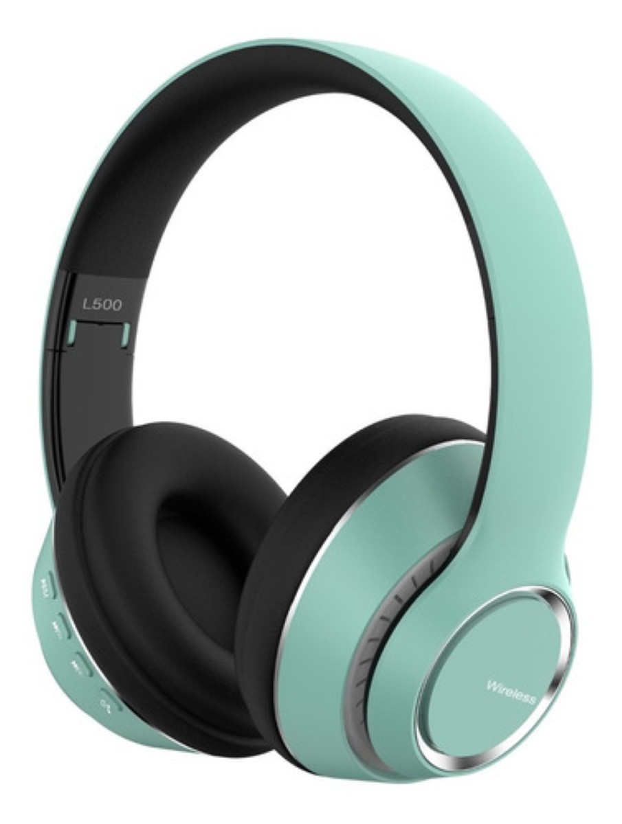"Audífonos Inalámbricos Bluetooth Diadema Plegable Con Mic Verde "