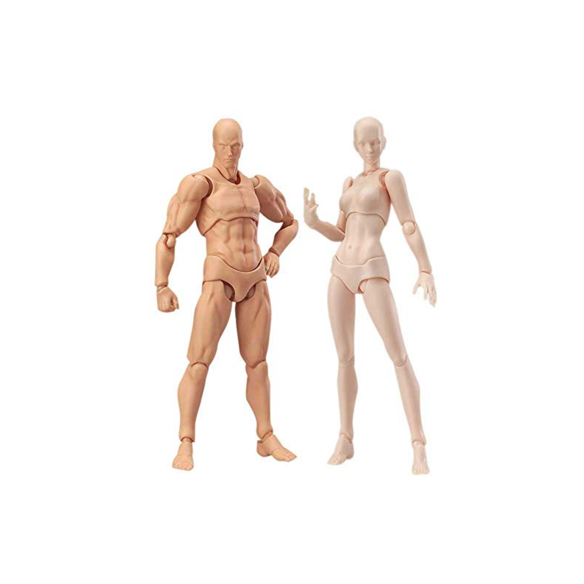 Maniquí Articulado De Dibujo Para Artistas Con Base 2 Pcs