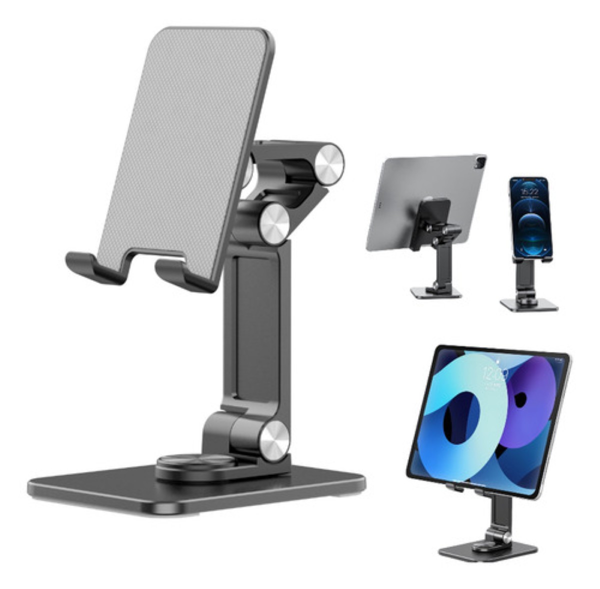 "Soporte Plegable Para Teléfono De Escritorio De Oficina, Sop negro  "