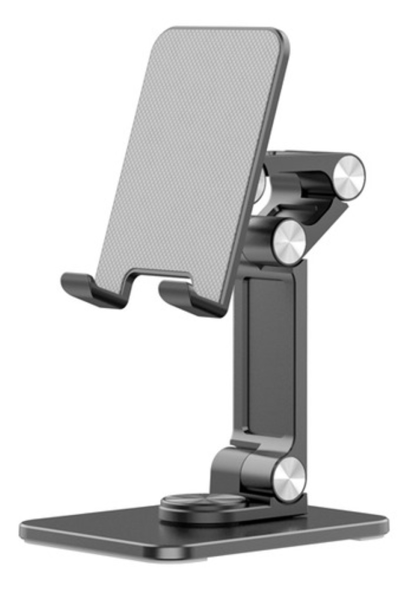 "Soporte Plegable Para Teléfono De Escritorio De Oficina, Sop negro  "