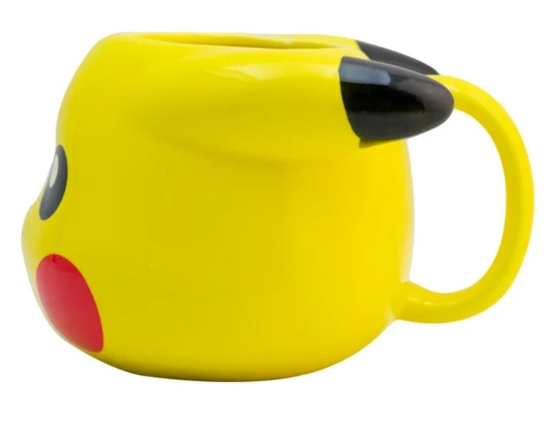 Pikachu Taza 3D ceramica Tarro Colección Pokémon, Capacidad 591 Ml