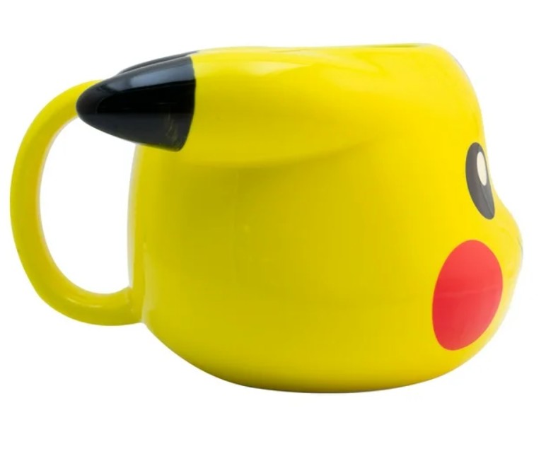 Pikachu Taza 3D ceramica Tarro Colección Pokémon, Capacidad 591 Ml