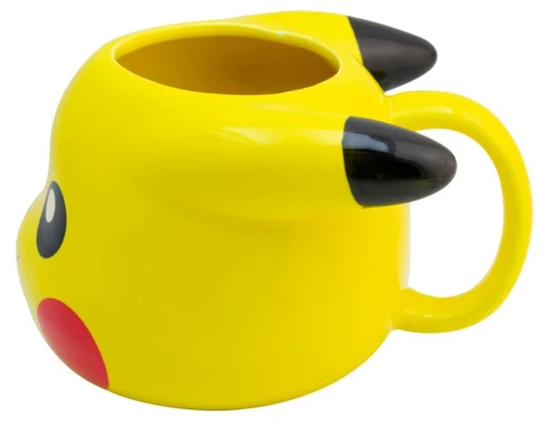 Pikachu Taza 3D ceramica Tarro Colección Pokémon, Capacidad 591 Ml