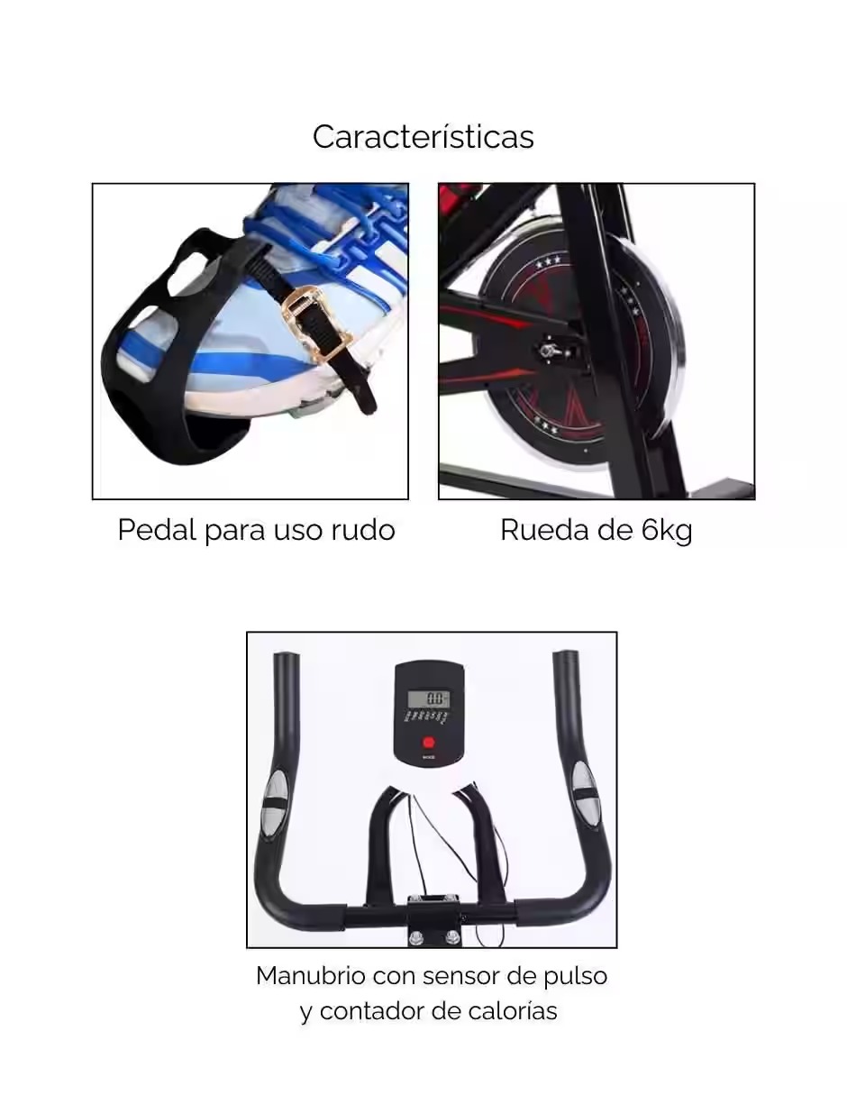 Bicicleta de Spinning de Acero