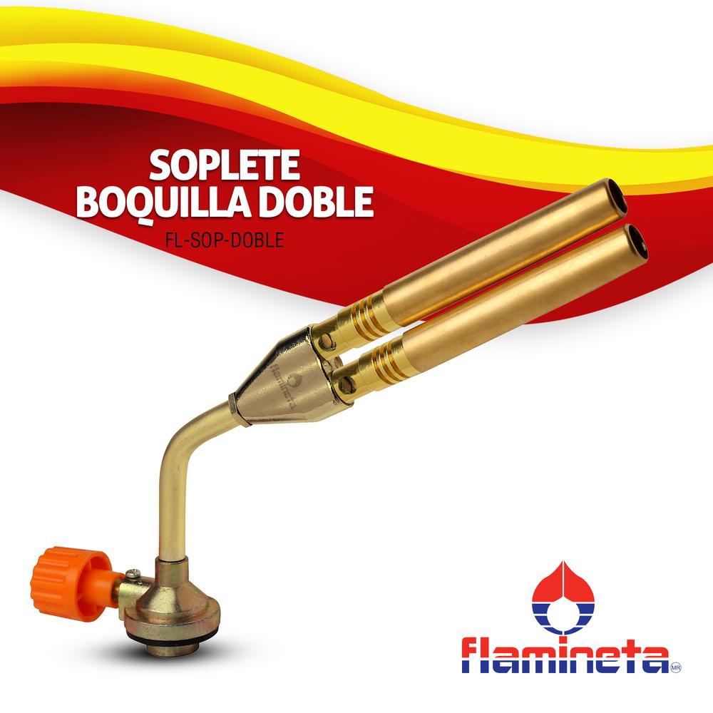 SOPLETE BOQUILLA DOBLE ALTO RENDIMIENTO PARA SOLDAR IDEAL PARA CASA Y TALLER