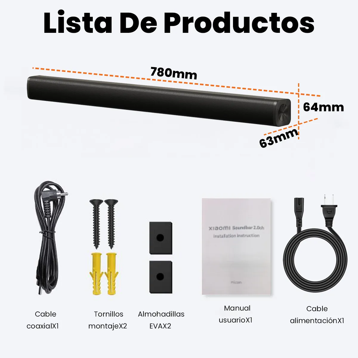 Barra De Sonido Xiaomi Soundbar 2.0ch Bocina Bluetooth