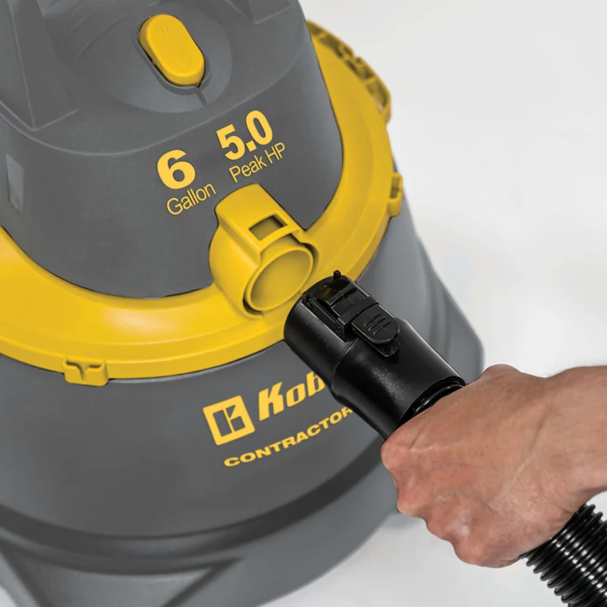Aspiradora Koblenz WD-6C212 Seco-Mojado 6Gal 5.0 HP Gris/Amarillo SYP-Y7