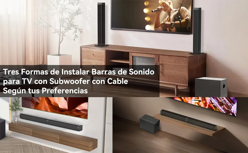 Home Theater 100w Barra De Sonido Y Subwoofer Con Bluetooth