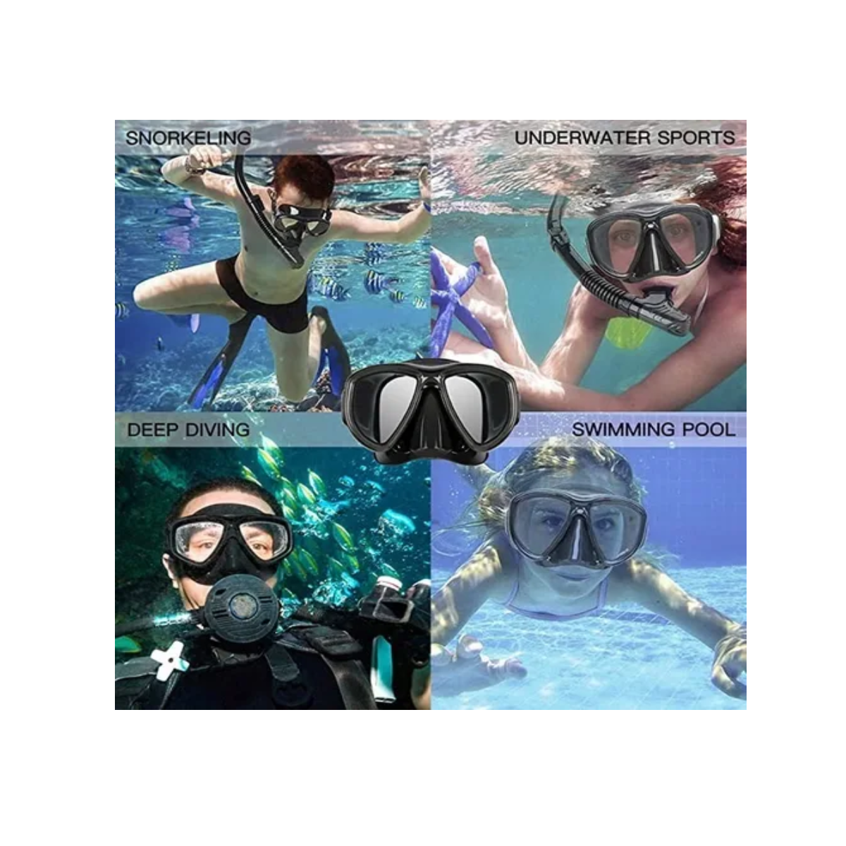Máscara De Snorkel Máscara De Buceo Antivaho Snorkeling