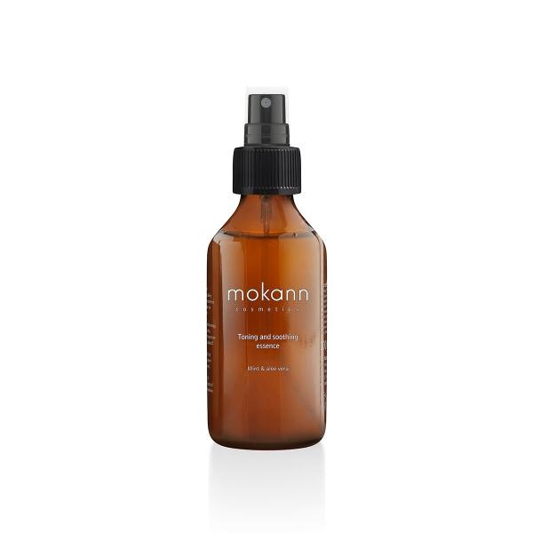 Esencia facial Mokann menta y aloe para piel calmada100ml